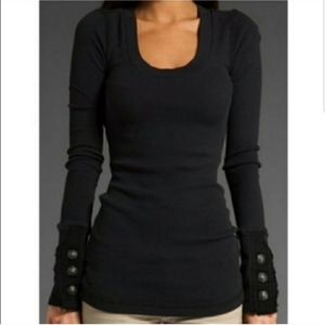 Free People Vintage Button Cuff Thermal